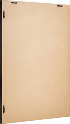 Amazon Basics Rectangular Wall Mount Mirror, Standard Trim, Black, 20" x 28"