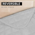 Easy-Going Sectional Couch Covers for Dogs L Shape Sofa Cover Reversible Sofa Slipcover Chaise Lounge Cover Furniture Protector Cover for Pets Dog Cat (42 x 52 inches, Light Gray/Light Gray)