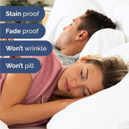 Twin XL Sheets Set 4 Piece - Includes 2 Pillowcases - Bed Sheets Twin XL Size - Soft Hotel Luxury Bedding - Cooling, Comfy and Breathable - 1 Flat & 1 Fitted & 2 Pillowcases w/ Deep Pockets - White