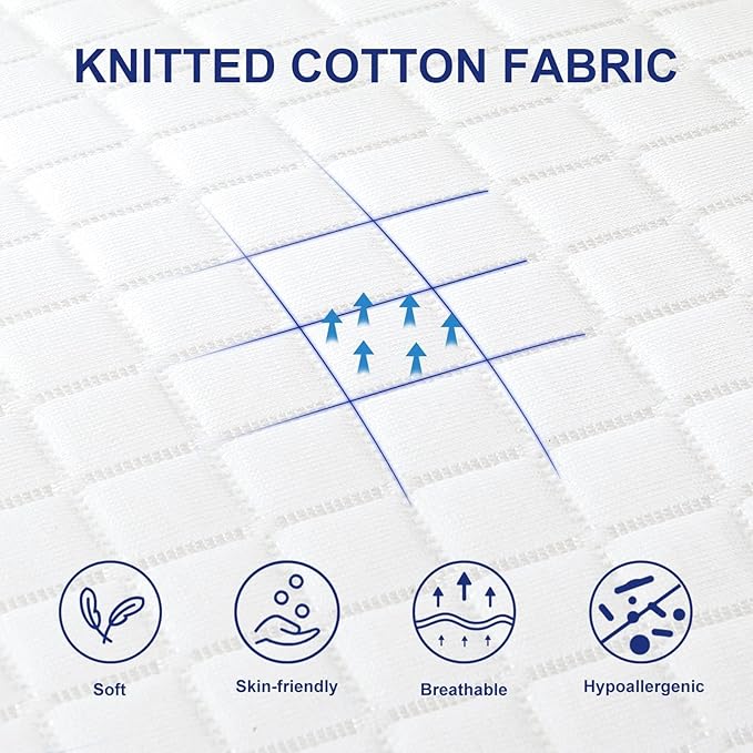 JOLLYVOGUE Standard Size Pillows for Sleeping - Set of 2 Soft and Supportive Bed Pillows for Side and Back Sleepers, Hotel Collection Down Alternative Pillows (26x20 Inches) - 2 Pack