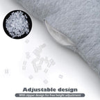 Washable Pillow for Neck Pain Relief, 4.7 Inch Breathable Pillows with PP Tube, Ajustable Neck Pillows for Pain Relief Sleeping, Support Pillows for Side, Back & Stomach Sleepers