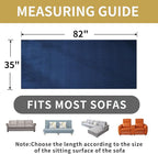 HAOMAIJIA Waterproof Couch Cover for Dogs Washable,Faux Fur Pet Couch Covers for Sofa,Soft Dog Bed Cover Non-Slip Couch Covers for 3 Cushion Couch Sofa Pet Friendly (Navy Blue, 35" x 82" 1 Pack)