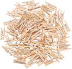 DECORA Sturdy 1 Inch Mini Wooden Craft Clothespins 100pcs