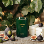 Goodpick Velvet Fig Scented Candle, Soy Wax 22oz 120H Long Burning, Juicy Fig & Creamy Hazelnut, Home Aromatherapy Candles