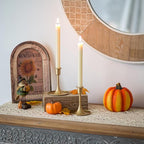 Sziqiqi Taper Candlestick Candle Holder - Christmas Table Centerpiece Candle Stick Holders for Wedding Vintage Candleholder Decorations for Thanksgiving Day Birthday Party Event