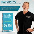 CrystLCare Tooth Sensitivity Treatment for Rapid and Long Lasting Relief for Adults & Kids – Sensitive Teeth Dental Strips for Hydroxyapatite Enamel Remineralization & Tooth Enamel Repair (14 Count)