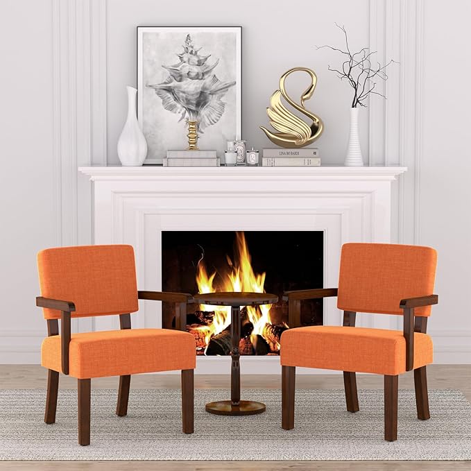 Accent Chair, Living Room Chairs Oversized with Soft Seat and Armrests for Dinning, Bedroom, Reading and Waiting Rooms