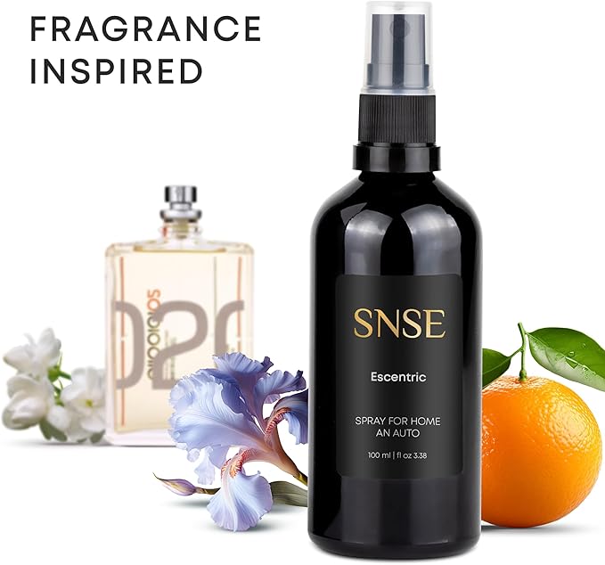 SNSE Escentric Spray for Home and Auto | 3.38 oz | Scent Spray for Home, Textiles, Linens, Auto
