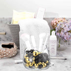 Black Gold Vase Filler | 150PCS Pearls Bead for Centerpieces Vases | 8/14/20 mm No Hole Beads, Fake Pearls for Wedding Birthday Graduation Theme Party Table Centerpieces Decor