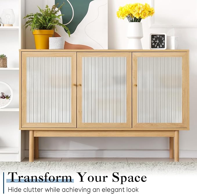 Haton Reeded Glass Window Privacy Film, Frosted Glass Window Film, Static Cling UV Blocking Stickers, Decorative Removable Cover for Bathroom Door Office, Non Adhesive 35.4" x 118.1"