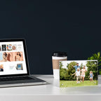 Meetu Acrylic 4x4 Picture Frame Clear Two Sided Desk Photo Frame Magnetic Frame Inner Size 3x3 with Gift Pack for Display Family Pictures Baby Photos Friends Pictures or Pet Dog Picture（5 Pack）