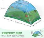 Animal Twin Bed Tent for Kids Indoor Fort - Magical Dream Tents for Boys Pop Up Toddler Bed Canopy for Girls Bunk Bed Tent for Top Bunk - Sensory Sleep Pod for Kids Educational