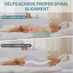 HOMBYS Adjustable Lumbar Support Pillow for Sleeping, 3 Layer Memory Foam to Change Height for Back Pain Relief, Triangle Wedge Bolster Pillow for Back Stomach & Side Sleepers