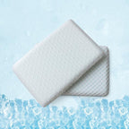 Ultra Thin Pillow 3.25" Stomach Sleeping, Gel Memory Foam Flat Pillow for Stomach and Back Sleepers, Slim Design Memory Foam Pillow with Two-Sided (CertiPUR-US, Standard Size)