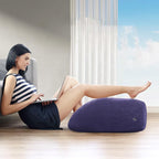 Leg Elevation Pillow, Inflatable Wedge Pillows for Sleeping, Knee Pillow for Legs Relax Muscles and Comfort Reduce Swelling,Injury,Recovery (25.5 x 23.5 x 8.5 inches)