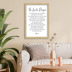 FZMHASLWW The Lords Prayer Wall Decor Art 16"×11" Our Father Prayer Bible Verse Sign Large Wood Framed Wall Hanging (Wood)