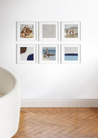 HAUS AND HUES 16x16 White Metal Picture Frames Matted to 12x12 - Features Premium Aluminum & Hanging Hardware, Shatterproof Plexiglass - Ideal for Home, Room, Office (16x16 in, White, Set of 6)