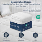 Olive + Crate 100% Cooling Bamboo Comforter from Viscose - California King Size - Hypoallergenic, Breathable & Moisture-Wicking Bedding - All Season Lightweight Plush Design - Organic Bamboo Comforter