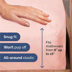 King Size 4 Piece Sheet Set - Comfy Breathable & Cooling Bed Sheets Set - Hotel Luxury Bedding for Women, Men, Kids, Teens, Boys & Girls - Deep Pockets, Ultra-Soft, Wrinkle Free - Oeko-Tex - Baby Pink