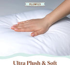 Pillowflex Synthetic Down Pillow Insert - 20x30 Down Alternative Pillow, Ultra Soft Queen Bed Sleeping Pillow, Large Rectangle Sham - 1 Decorative Pillow Form