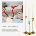 Candlestick Holders 6 PCS Metal Taper Candle Holders, KSWING Gold Candle Stick Holders Set, Perfect for Table Centerpiece Mantel Party Wedding Christmas Home Decor, Set of 6