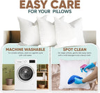 Pillowflex Synthetic Down Pillow Insert -30x30 Down Alternative, Ultra Soft Oversized Square European Throw Pillow, Couch Euro Sham, Bed - 1 Decorative Form