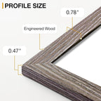 Vittanly 15 Pack Picture Frames Collage Wall Decor, Multi Sizes Including 3pcs 8x10, 6pcs 5x7 and 6pcs 4x6 Photo Frames, Gallery Frame Set for Wall or Tabletop Display, Black, Brown and Dark Grey