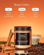 M&SENSE Coffee Candles Scented Strong, Organic Natural Soy Wax for Bedroom Kitchen Home Decor, 7.05oz 50 Hours Slow Burn Candle Highly Scented Candle Housewarming Gift for Men Women