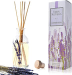 Urban Naturals Lavender Fields Oil Essential Oil Reed Diffuser Set with Real Lavender Stems! French Blossoms, Geranium & Clary Sage | #1 Gift Idea for Aromatherapy & Stress Relief | Vegan | USA Made