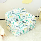 ALIMORDEN Kids Ultra-Soft Snuggle Foam Filled Chair, Single Cuddly Sofa for Boys and Girls, Dinosaur