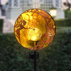 Fairy Solar Garden Light, Decorative Outdoor Statue, Moon Star Stake, Metal Sculpture for Yard, Lawn, Patio, Pathway, Housewarming, Birthday Gift for Mom, Grandma, Women (Fairy, 1)