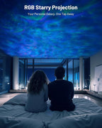 LED Floor Lamp with RGB Star Projector & Remote, Stepless 3000-6000K Color Changing Standing Lamp, Dimmable Black Corner Lamp, 15W Modern 69" Tall Light for Bedroom, Kids Room, Living Room