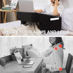 A Nice Night Lap Desk Rest Pillow for Adult,TV Trays Bed Pillow, Memory Foam Rest Pillow for Reading, Working, Playing Switch or Sitting in Bed Sofa Floor,Black