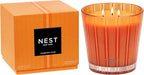 NEST New York Scented 3-Wick Candle, Pumpkin Chai - 21.2 oz - Up to 100-Hour Burn Time - Reusable Glass Vessel