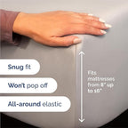 King Size 4 Piece Sheet Set - Comfy Breathable & Cooling Bed Sheets Set - Hotel Luxury Bedding for Women, Men, Kids, Teens, Boys & Girls - Deep Pockets, Soft and Wrinkle Free - Oeko-Tex - Light Grey