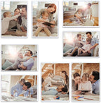 15 Pack Magnetic Picture Frames, Holds 8.5 x 11 Inches Photos Pictures, A4 Size White Magnetic Photo Frames with Clear Pocket for Refrigerator,Fridge, Locker, Office Cabinet