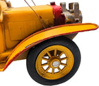 Berfutall-11''Iron Classic Yellow Classic Cars Model Collectible Vehicle Decoration, Metal Cars Christmas Decor ，Unique Blend of Vintage, Rustic, for Table Top Decor. (F)