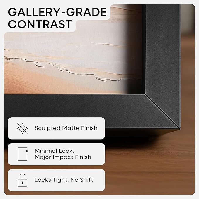 Homeforia 16 x 20 Picture Frame Black, High End Metal 11x14 Matted for 16x20 Frame, 16 x 20 Black Poster Frame with Mat 11 x 14 inch Photo, 20x16 Thin Hanging Frame, Tempered Glass, Wall Kit, Set of 1