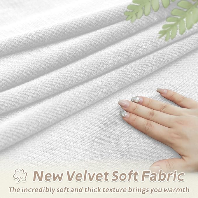 Arfntevss Sectional Recliner Couch Covers Velvet Corner Sectional Sofa Cover for Reclining Couch Stretch Soft L Shape Recliner Slipcover Washable Additional Seat Protector (1 Seat Cover, White)