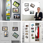 Magnetic Picture Frames 5X7 for Fridge (30 Pack),Magnets Photo Pockets/Sleeves,Decorations for Home/Office/School/Classroom/Lockers/Fridge