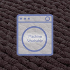 Bigacogo Chunky Knit Throw Blanket for Couch, 40x40 inches, 100% Hand Knitted with Thick Jumbo Chenille Yarn, Cozy Soft Large Rope Knot Cable Crochet Blankets for Sofa Bed Living Room, Chocolate