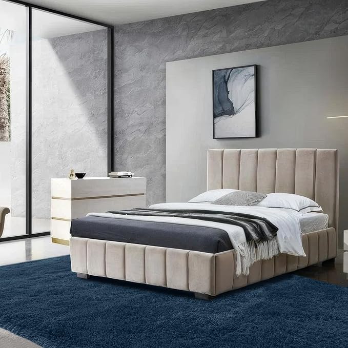 7x10 Area Rugs for Living Room: Navy Blue Area Rug 7 x 10 Carpets for Living Room - Shag Area Rug Modern Indoor Soft Shaggy Fuzzy Floor Carpet for Bedroom (Navy Blue/7x10 Feet)