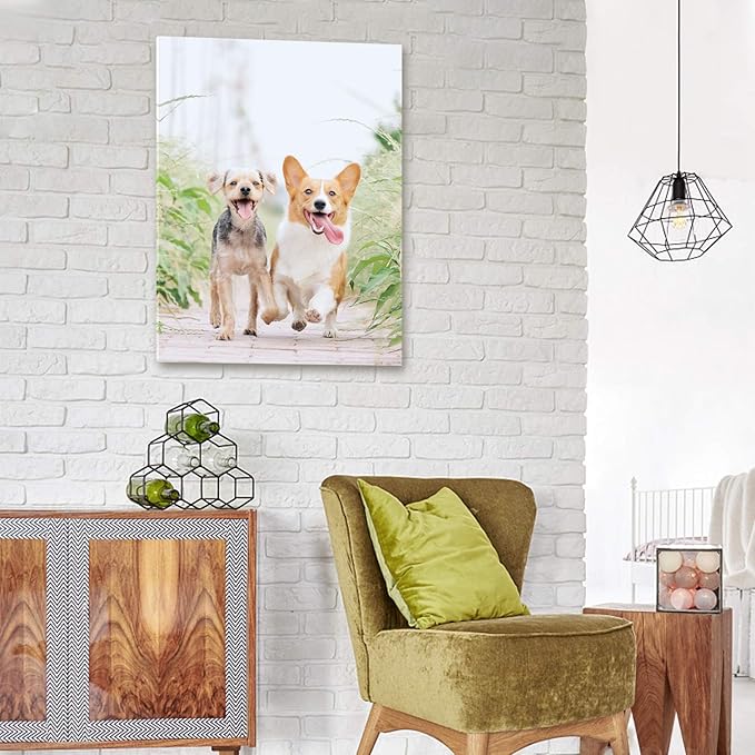 Personalized Photo to Canvas Print - Canvas Prints With Your Photos on Custom Wall Art for Bedroom, Living Room, Wedding Baby Pet Family Picture Framed Wall Art (6" W x 8" H)