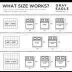 Gray Eagle Oversized King Comforter 120x120 – Extra Large Synthetic Down Alternative Comforter – Ultra Soft Microfiber, All-Season, Lightweight & Fluffy – Hotel-Quality, Machine Washable, White