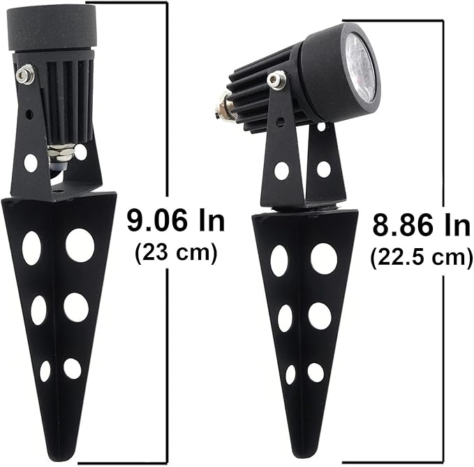 MINI 50X Twin Solar-Powered Cast Aluminium Warm White LED Spotlight 60-100 Lumen Per Light Fixture for Outdoor Garden Yard Landscape Downlight