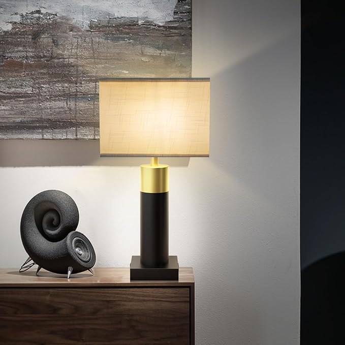 Touch Table Lamp for Bedroom 3 Way Dimmable 22''Bedside Lamp with USB A+C Nightstand Lamp for Living Room Office and Hotel Bulb Included