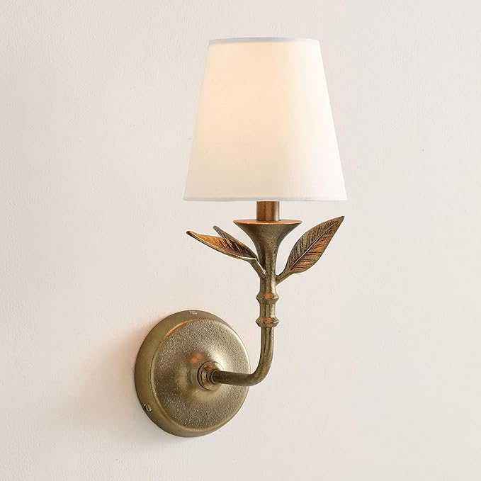 Antique Brass Forged Wall Light - Golden Farmhouse Wall Sconces for Living Room, Vintage Mordern Wall Light Fixture for Bedroom, Kitchen, Bathroom