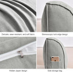 Couch Back Cushion Decorative Throw Pillows with Removable Pillowcase Sofa Waist Cushion Lumbar Support Backrest Pillow for Living Room Headboard Reading Pillow