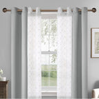 Industrial Curtain Rods 18 to 144 in,Blackout Curtain Rod,Adjustable Length,1 in Diameter Pipe,with Aluminium Finials (Antique Brass, 18” to 144”)