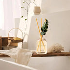 COCORRÍNA Eucalyptus Reed Diffuser Set of 3 - Eucalyptus & Moss, Clean Linen, Ocean Mist Scents, 1.7 fl oz Each, Total 5.1 oz, Scented Oil Diffusers for Home & Office